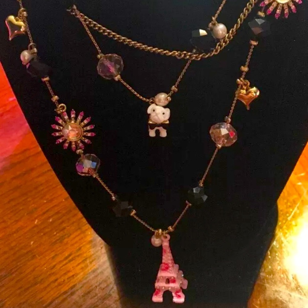 Betsey Johnson Paris Is Always A Good Idea Necklac